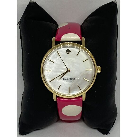 Kate Spade New York 0224 Women Pink Leather Analog Dial Quartz Wrist Watch MP591 - Picture 3 of 12